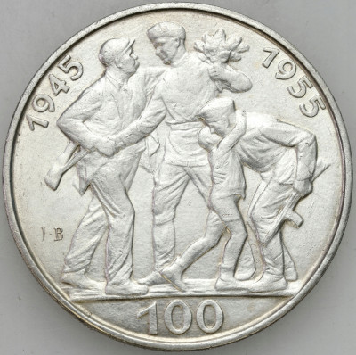 Czechosłowacja 100 koron 1955 Wyzwolenie – SREBRO