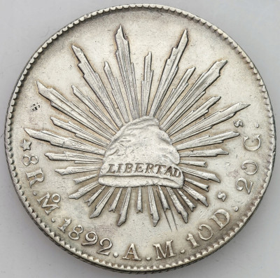 Meksyk. 8 realów 1891 – SREBRO