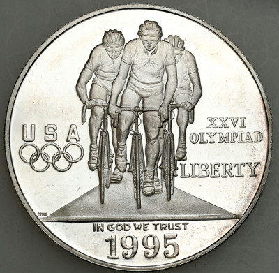 USA 1 dolar 1995 P Atlanta Olimpiada - SREBRO