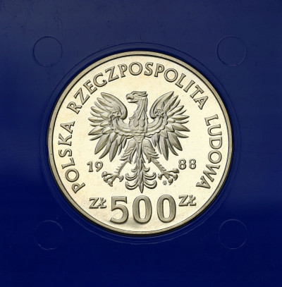 PRL. 500 złotych 1988 Jadwiga - SREBRO
