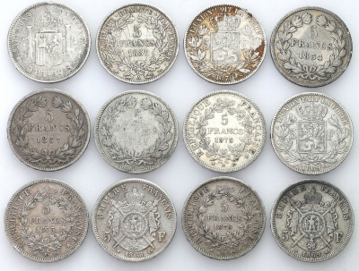 Europa - zestaw monet 12 sztuk - SREBRO