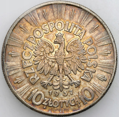II RP. 10 złotych 1937 Piłsudski