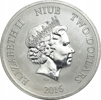 Niue 2 dolary 2016 ŻÓŁW SREBRO
