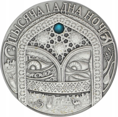 Białoruś 20 Rubli 2006 baśnie 1001 nocy - SREBRO