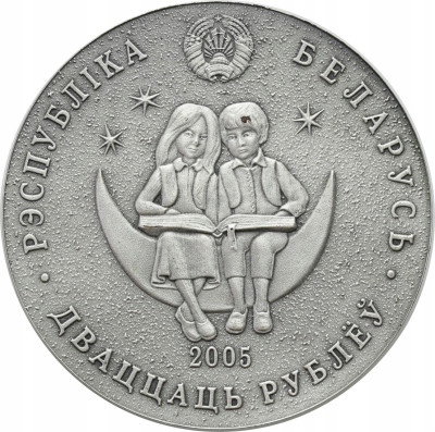 Białoruś 20 Rubli 2005 Królowa Śniegu - SREBRO
