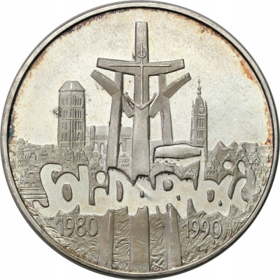 100.000 złotych 1990 Solidarność typ A - SREBRO