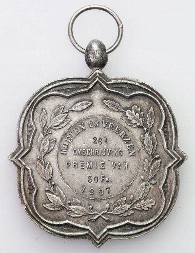Belgia - Medal 1891 rok - SREBRO