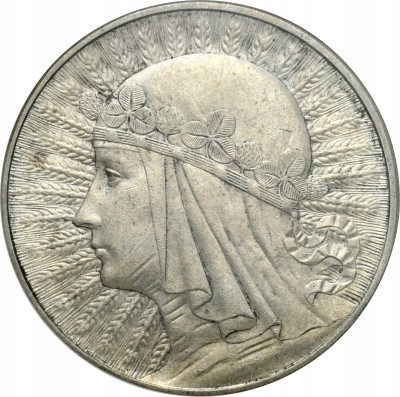 10 złotych 1932 głowa kobiety PCG MS68