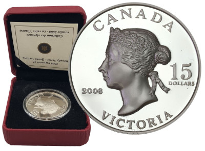 Kanada 15 dolarów 2008 – Wiktoria - SREBRO