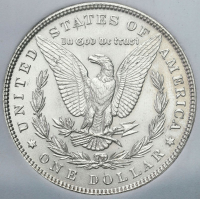 USA - 1 dolar Morgana 1887 - SREBRO NNC MS63