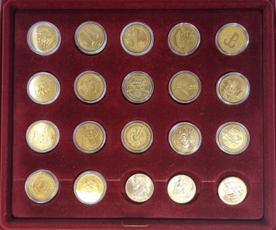 2 złote GN i 10 złotych RÓŻNE + pudełko - 20 sztuk