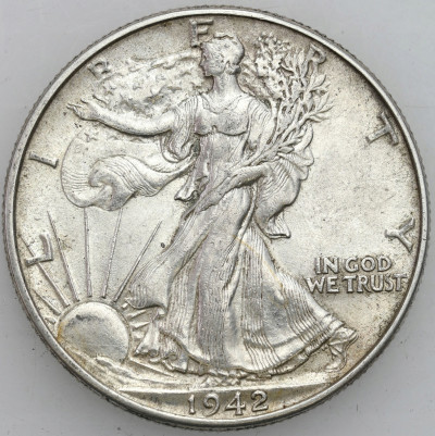 USA - 1/2 dolara 1942 Liberty – SREBRO