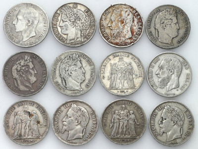 Europa - zestaw monet 12 sztuk - SREBRO