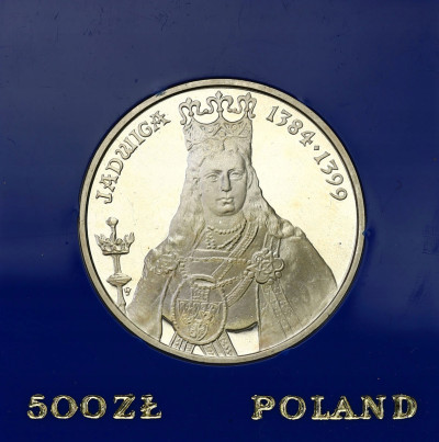 PRL. 500 złotych 1988 Jadwiga - SREBRO