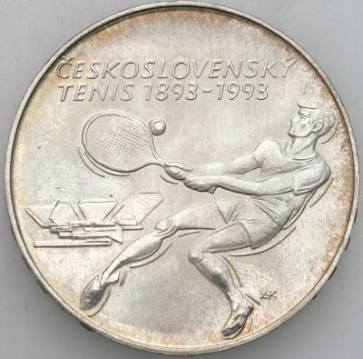 Czechosłowacja. 500 koron 1993 Tenis - SREBRO