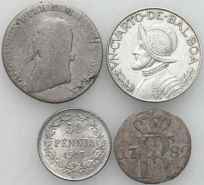 Niemcy, Rosja, Panama, zestaw 4 monet