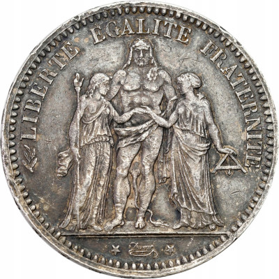 Francja - 5 franków 1873 - Herkules A - SREBRO