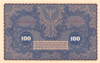 100 marek polskich 1919 IE-K