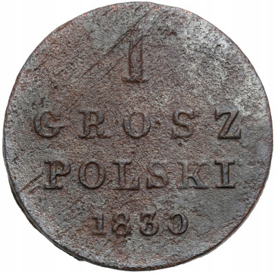 Polska XIX w./Rosja. 1 grosz 1830 FH, Warszawa