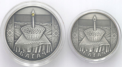 Białoruś 1 + 20 Rubli 2005 Dożynki - zestaw 2 szt.