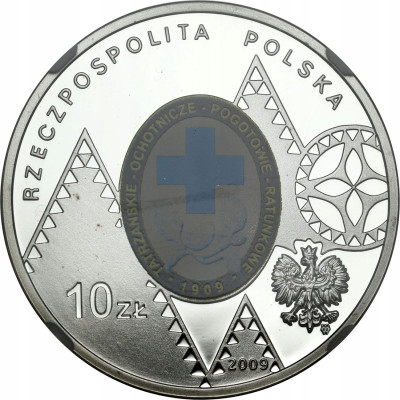 10 złotych 2009 TOPR - NGC PF69 ULTRA CAMEO