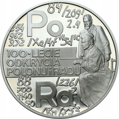 20 złotych 1998 Polon i Rad – Skłodowska - SREBRO