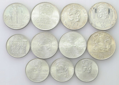 Czechosłowacja. 50 + 100 koron – RÓŻNE – SREBRO