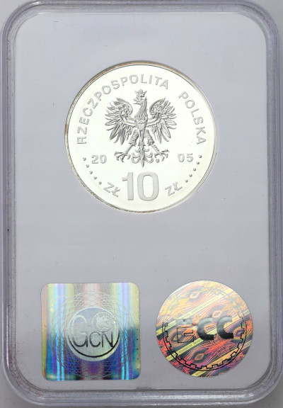 10 złotych 2005 Poniatowski popiersie GCN PR70