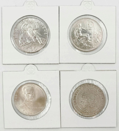 Czechosłowacja. 10–100 koron 1928-1980 – 4 szt
