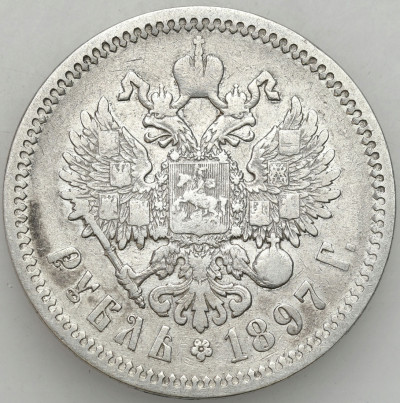 Rosja. Mikołaj II. Rubel 1897 Petersburg