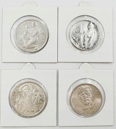Czechosłowacja. 10-100 koron 1947-1985 – 4 szt