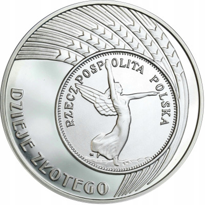 III RP. 10 złotych 2007 Dzieje Złotego – SREBRO