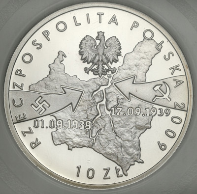10 złotych 2009 Wieluń 1. Września – SREBRO