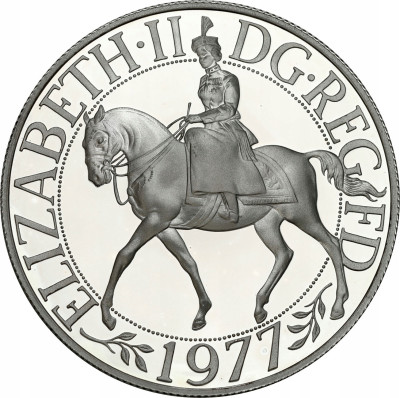 Wielka Brytania. 25 pensów 1977 - SREBRO