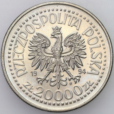 20.000 złotych 1994 Zygmunt I Stary – PIĘKNE