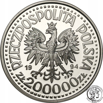 200 000 złotych 1994 75 lat Związku Inwalidów