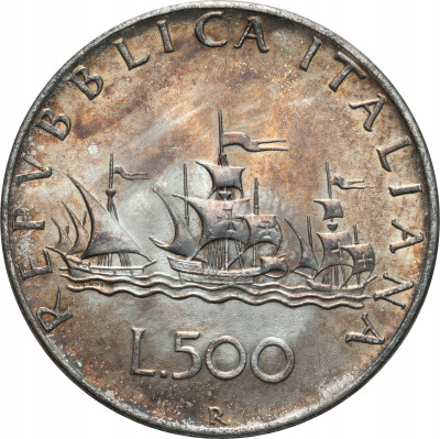 Włochy. 500 lirów 1958 – SREBRO