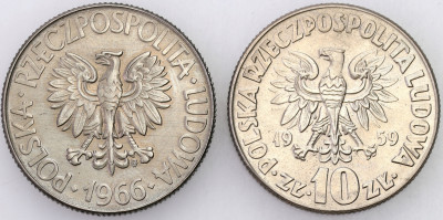 10 złotych 1959 i 1966 Mikołaj Kopernik - 2 szt