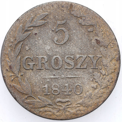 Mikołaj I. 5 groszy 1840 MW, Warszawa