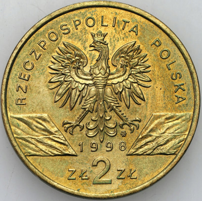 III RP. 2 złote 1998 Ropucha Paskówka – RZADSZE
