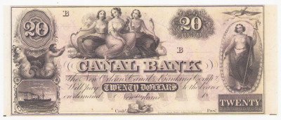 USA Canal Bank New Orleans. 20 dolarów seria B