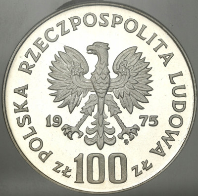 100 złotych 1975 Paderewski - GCN PR69 – SREBRO
