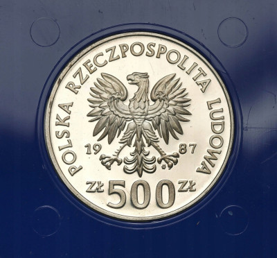 PRL 500 złotych 1987 Kazimierz Wielki – SREBRO