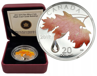 Kanada 20 dolarów 2012 liść klonu