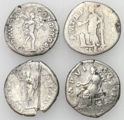 Cesarstwo Rzymskie, Denar, Hadrian 117 - 138 4 szt