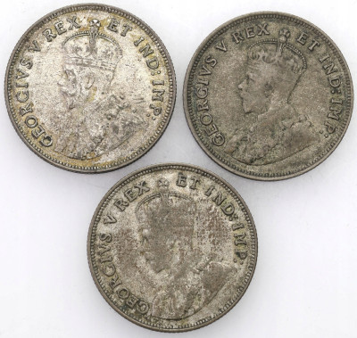 Afryka Wschodnia, Szyling 1922-1924, 3 szt.
