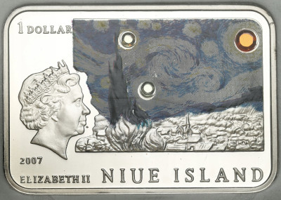 Polska / Niue 1 dolar 2007 Vincent van Gogh SREBRO
