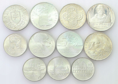 Czechosłowacja. 50 + 100 koron – RÓŻNE – SREBRO