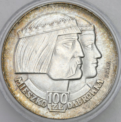 PRÓBA srebro 100 złotych 1966 Mieszko i Dąbrówka