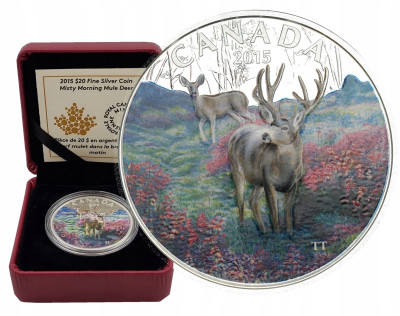 Kanada 20 dolarów 2015 jeleń